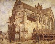 Alfred Sisley The Church at Moret-Icy Weather USA oil painting artist